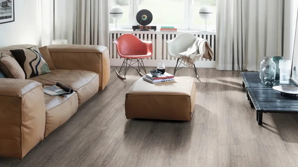 Geprüft MEGA Laminat Aqua+ 8/33 Large WV4 | Sherman Eiche grau