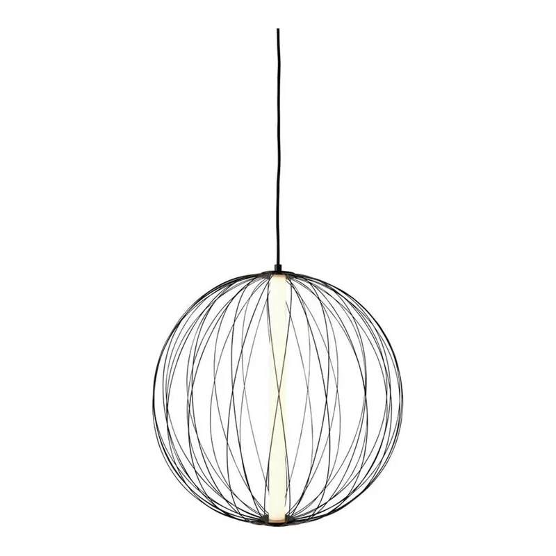 Pendelleuchte kugelförmiges Metalldesign architektonische Linien integrierte LED-Technik – ATOMIK | Sompex Must-Have