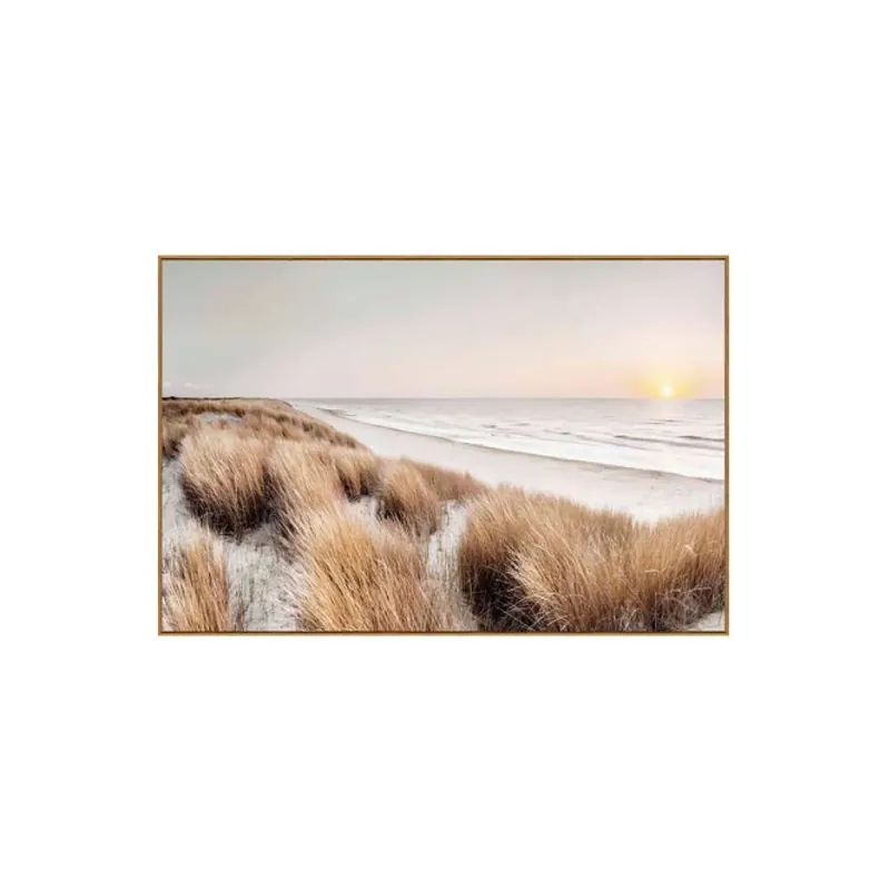 Wandbild – Sonnen Design, Glas Material, Rechteckiges Format | PTMD Preisknaller