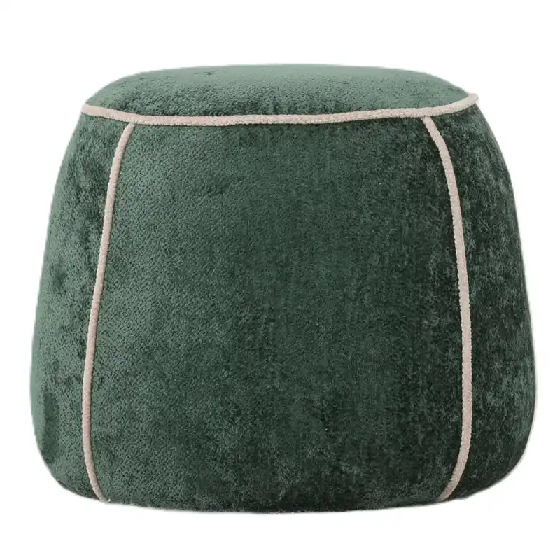 Hocker – Rainforest Design, Textil Material, Runde Form – Napoli | PTMD Schneller Versand