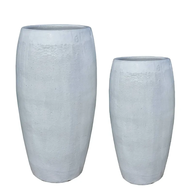 Topf – Hohes Design, Runde Form, Keramik Material, Weiß – Rae | PTMD Sofort Bestellen