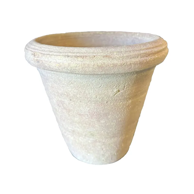 Topf – Rand Design, Runde Form, Terrakotta Material, Beige M – Nella | PTMD Preisreduziert