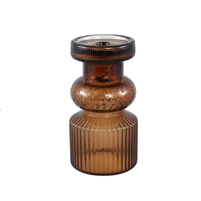 Billig Kerzenhalter – Bronze Glas, Eleganter Glanz, Moderner Akzent – Fadri | PTMD