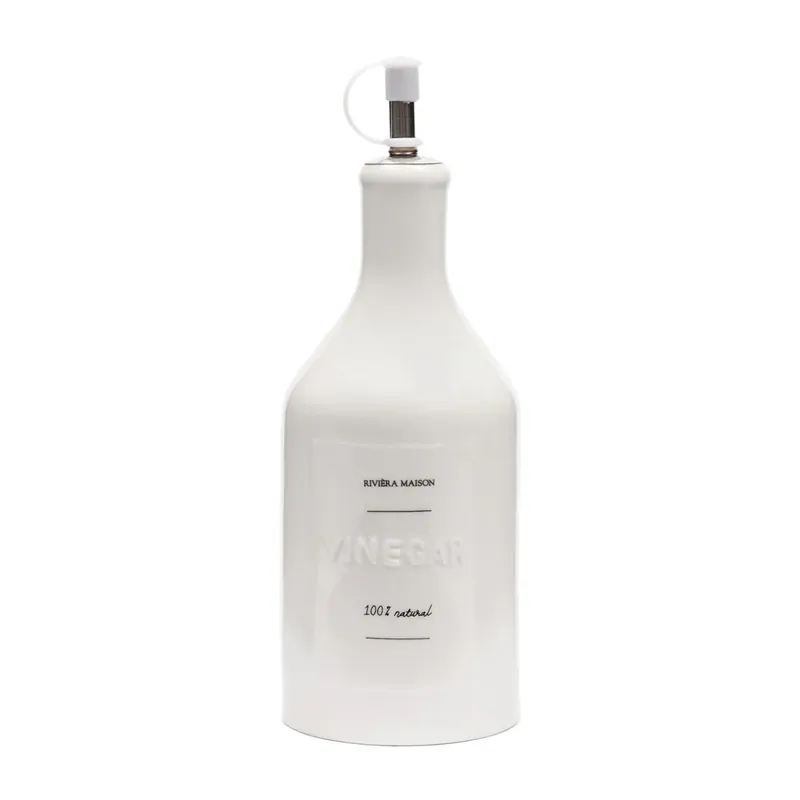 Letzte Chance Essigflasche – Weißes Porzellan, Ausgießer, Spülmaschinenfest - Capri | Rivièra Maison