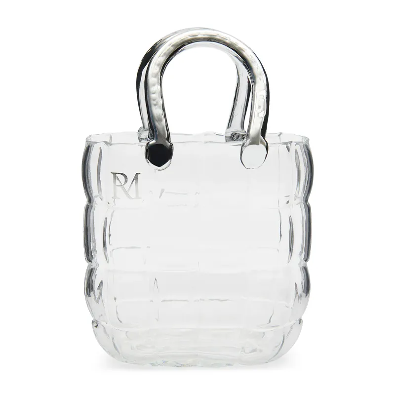 Vase Handtaschenform – Transparentes Glas | Rivièra Maison Schnäppchen