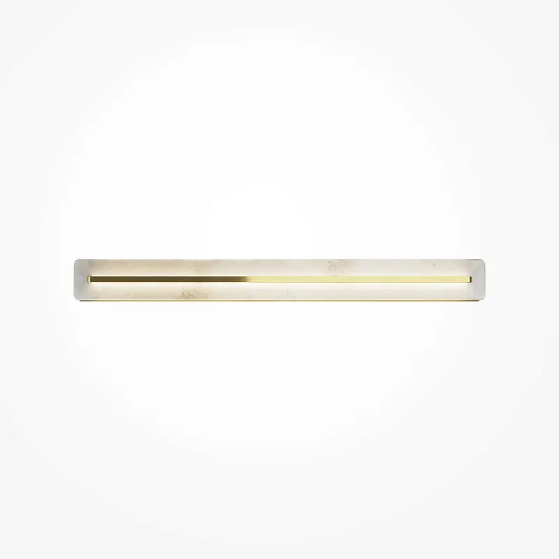 Wandleuchte Messing, Satin‑Finish, Alabaster – Albatre Kracherpreis