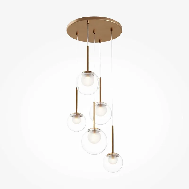 Pendelleuchte Bürstendes Gold Maschendrahtzylinder-Design LED 40 W – Basic Form | Maytoni Sale