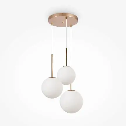 Sonderaktion Pendelleuchte Modern Schwarzes Metall Mattweißes Glas LED 40 W – Basic Form | Maytoni