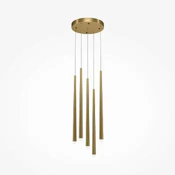Pendelleuchte Gebogenes Schwarz-Gold Gehäuse LED – Cascade | Maytoni Direktkauf
