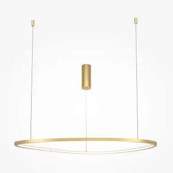 Pendelleuchte Schwarz & Satin-Nickel Finish Zylindrisches Design & Integrierte LED – Glint | Maytoni Ausverkauf