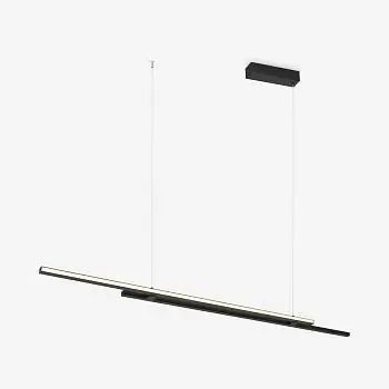 Pendelleuchte Minimalistisches Design aus schwarzem Metall Lineares Design & Integrierte LED – Halo | Maytoni Ausverkauf