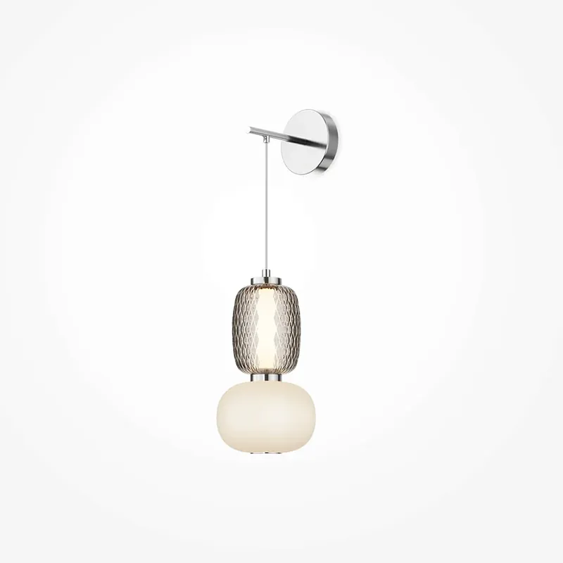 Jetzt Kaufen Wandleuchte Chrom, Glas & Stahl, integrierte 18 W LED 3000 K – Pattern | Maytoni