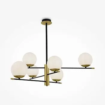 Pendelleuchte Opalglas-Kugelschirme, Gold-Finish - NosPendelleuchte mit Opalglas-Kugelschirmen und Gold-Finish im klassischen Design – Nostalgia | Maytonitalgia MOD048PL-06G | Maytoni Sichere Zahlung