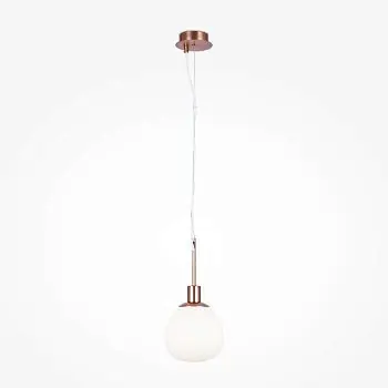 Super-Preis Pendelleuchte mit Opalglas-Diffusor und Messing-Finish im modernen Design – Erich | Maytoni