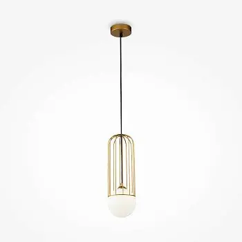 Pendelleuchte mit goldfarbener Metallbasis und Kristallkugeln im luxuriösen Design – Brooklyn | Maytoni Preisknaller