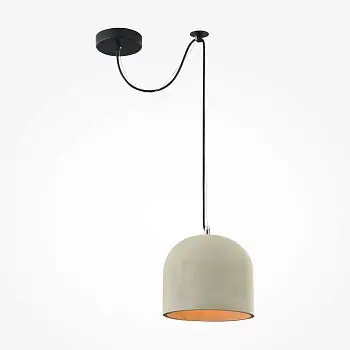 Pendelleuchte mit Betonschirm und schwarzem Metallgehäuse im industriellen Design – Loft | Maytoni Sonderaktion