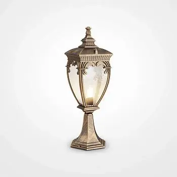 Wochenendangebot Landschaftsleuchte Aluminium Schwarz‑Gold E27 60 W IP44 – Fleur | Maytoni
