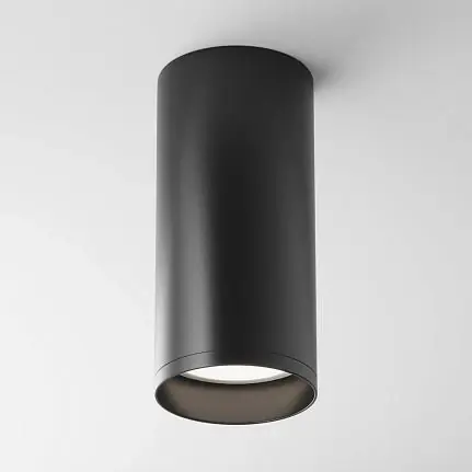 Deckenstrahler – Schwarzes Aluminium, GU10 Fassung, Drehbarer Kopf - Focus | Maytoni Saisonangebot