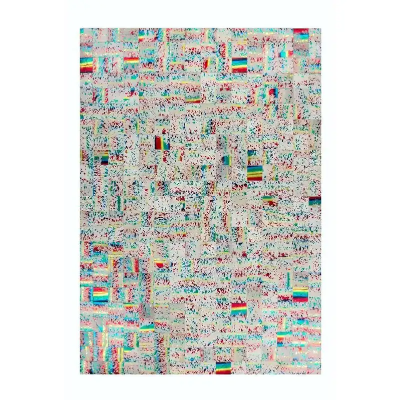 Jetzt Kaufen Teppich Patchwork-Design Echtleder rechteckig – Rocket 310 | Kayoom