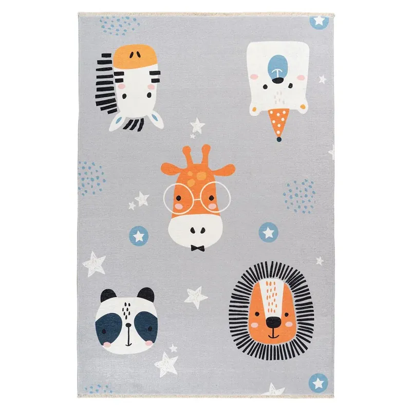 Teppich – Tiermotiv Design, Recycelte Baumwolle, Waschbare Oberfläche - Joanna 613 | Kayoom Angebot