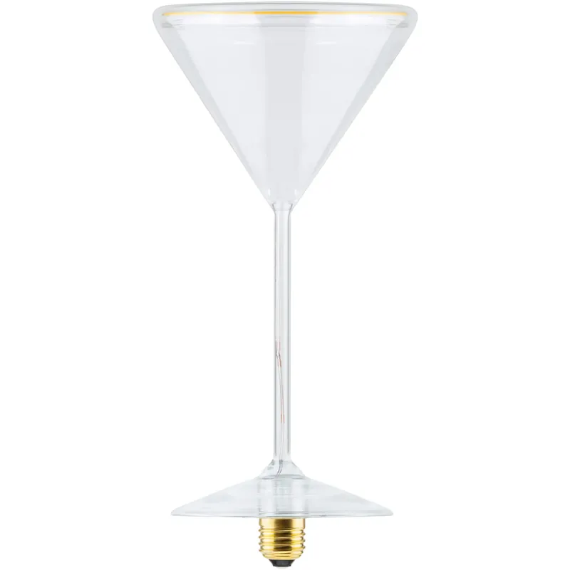 Leuchtmittel 6W, E27 Fassung - Floating Martini klar | SEGULA Echt