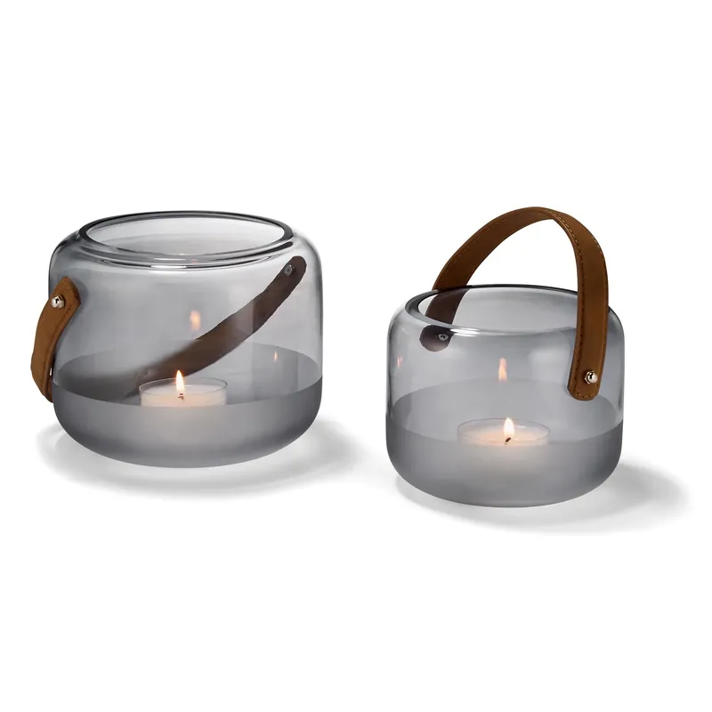 Direkt Vom Hersteller Windlicht Mundgeblasenes Glas Ledergriff Frostboden – Marlon | Philippi