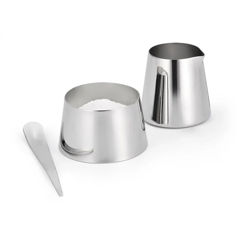 Meistverkauft Milch- & Zuckerset aus Porzellan, Stapelbares Design, Elegante Kaffee- & Tee-Servierlösung – Cream | Philippi