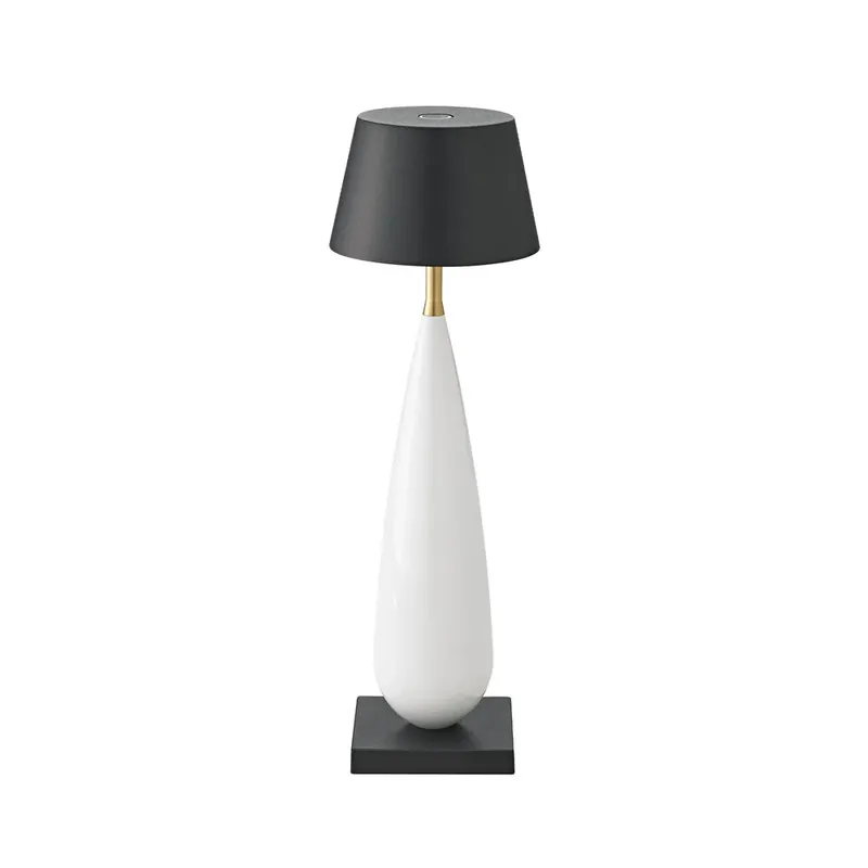 Akku-Tischleuchte Thala - 220mm keramikweiß/schwarz, 2,3W Flex-Mood 2200K/2700K, IP65 Online Kaufen