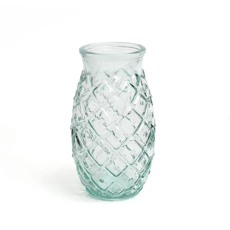Kracherpreis Trinkglas – Ananas Design, Recyceltes Glas, Tropischer Stil, L | Bazar Bizar Antwerp