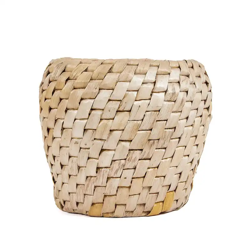 Korb – Bananenblatt, Diagonales Muster, Handgefertigtes Design – Chidi | Bazar Bizar Antwerp Angebot