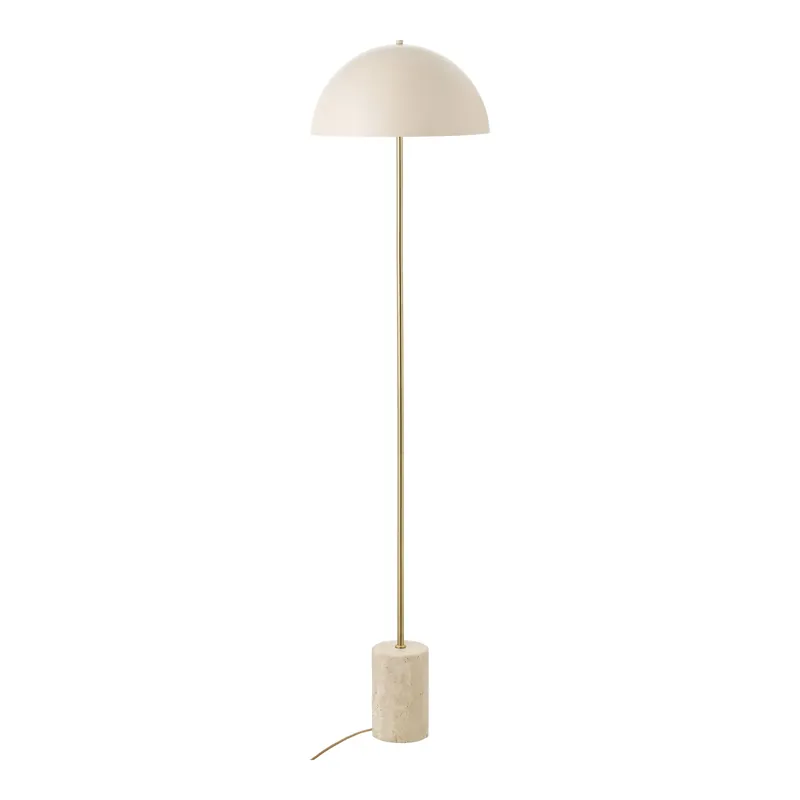 Neuheit Stehlampe Marmor- und Metallmix beige Oberfläche modernes skandinavisches Design – Sheffield | House Nordic