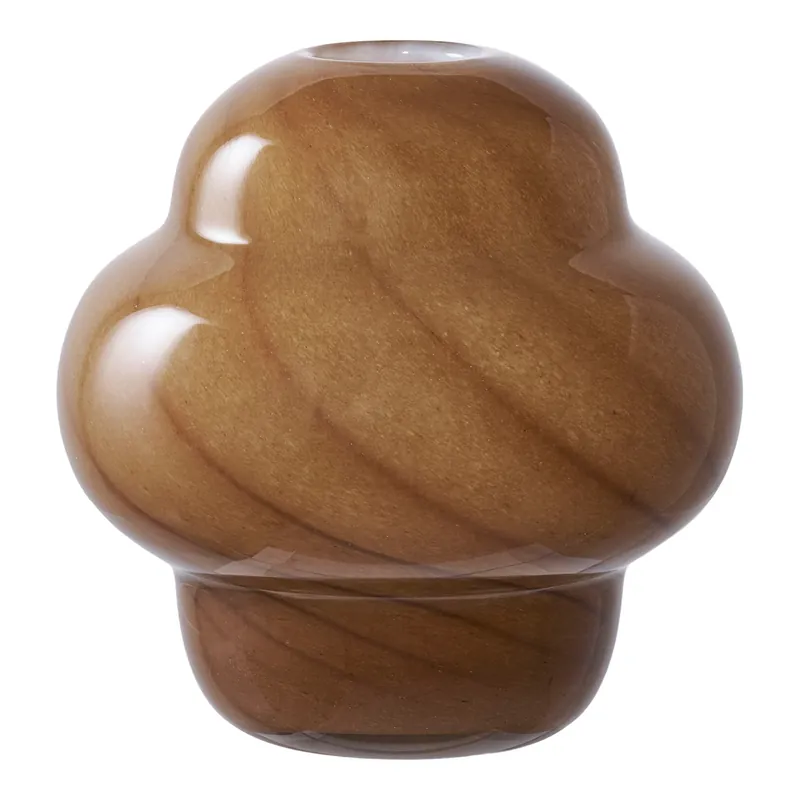 Vase Glasmaterial Braun-Farbdesign Skandinavischer Minimalismus | House Nordic Letzte Chance