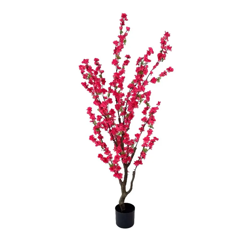 Sonderangebot Kunstpflanze - Realistische Rosa Blüten Zarte Blütenzweige Pflegefrei (150 cm) – bloesem roze | NeverLeafs