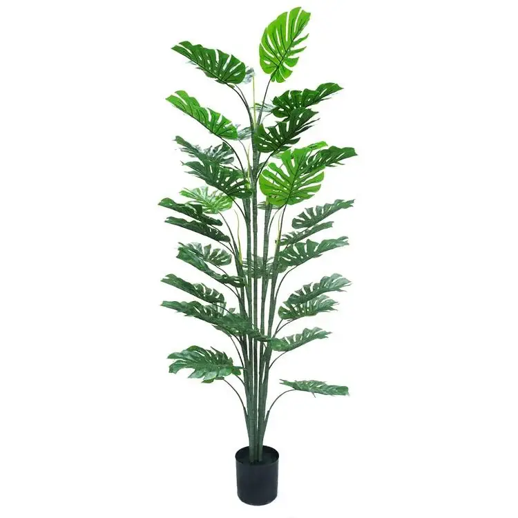 Kunstpflanze – realistisch tropisch pflegefrei langlebig (160 cm) – Monstera | NeverLeafs Kracherpreis