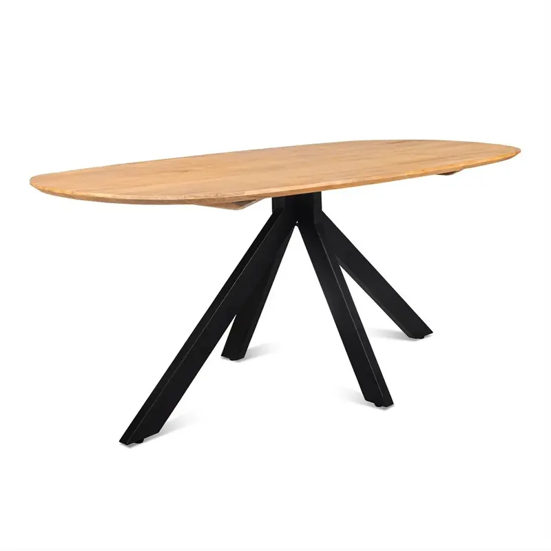 Sonderangebot Esszimmertisch – Dänisch, Mangoholz, rustikales Design – Runa | Benoa