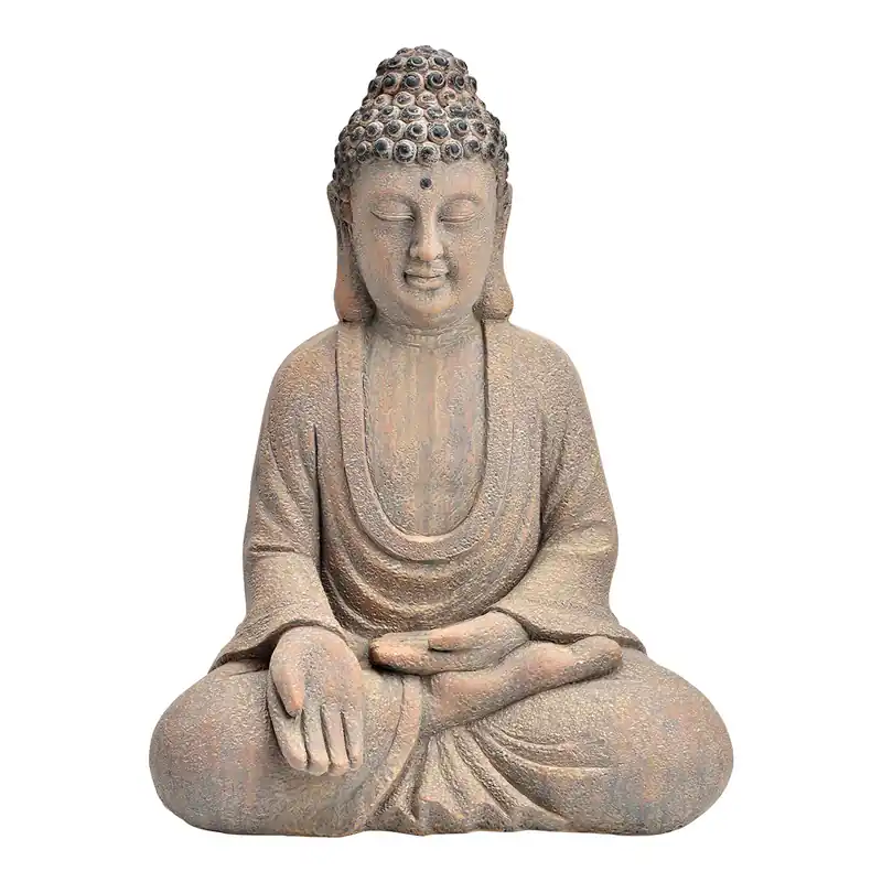 Dekofigur - Magnesia Antik Braun – Buddha | Wurm Zertifiziert