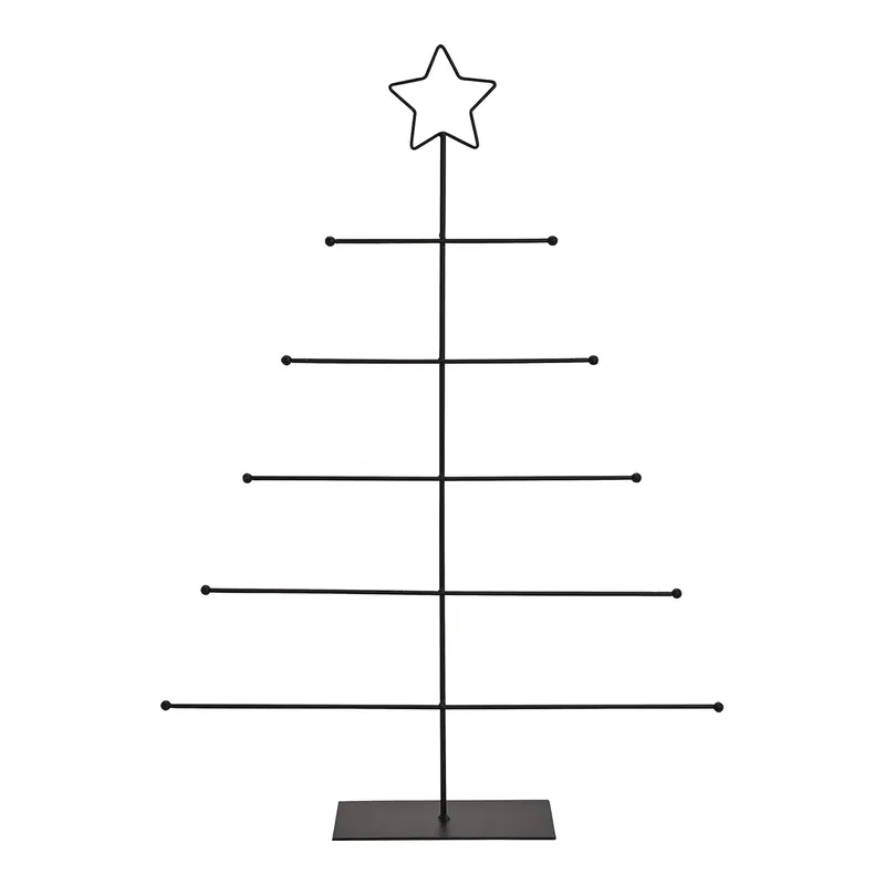 Top-Preis Aufsteller Metall-Tannenbaum-Silhouette, Schwarzes Industrie-Design, Weihnachtsdeko | Wurm