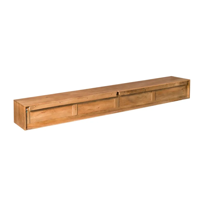 Beliebt TV-Möbel - Mangoholz Natur, Grifflose Schubladen, Schwebendes Design, 280 cm – Ambiance | Starfurn