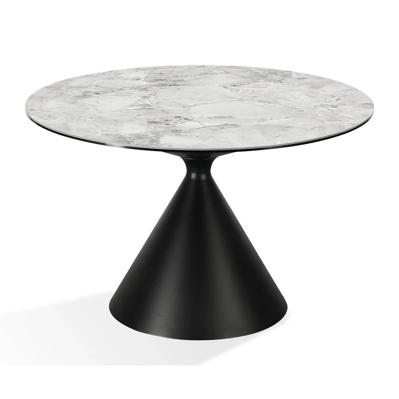 Must-Have Esszimmertisch - Sintersteinplatte, Hitzebeständig und Kratzfest, Konische Metallbasis – Winston | Modus Furniture International