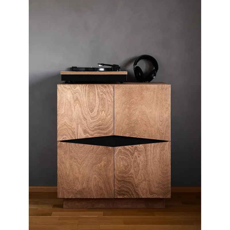 Top-Angebot Anrichte aus Birken-Multiplex mit Antik-Eichenfinish & schwarzer Beizung – Loxi | Radis