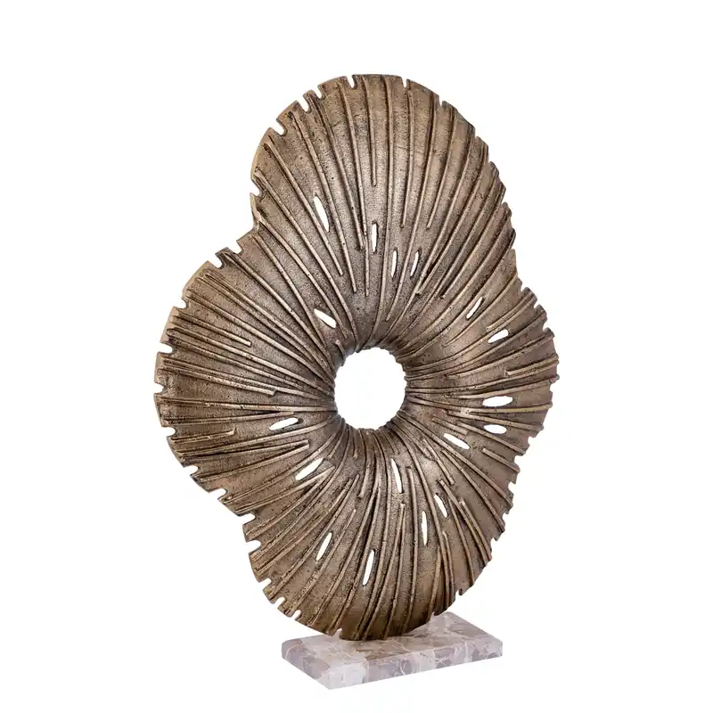 Statue – Organisches Design, Aluminium Material, Gold, L – Vija | PTMD Sofort Bestellen