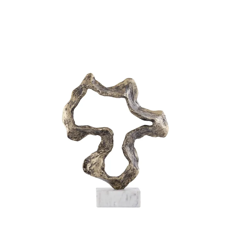 Sofort Bestellen Statue – Messing Design, Marmor Basis, Aluminium Material, Messing, S – Maryan | PTMD