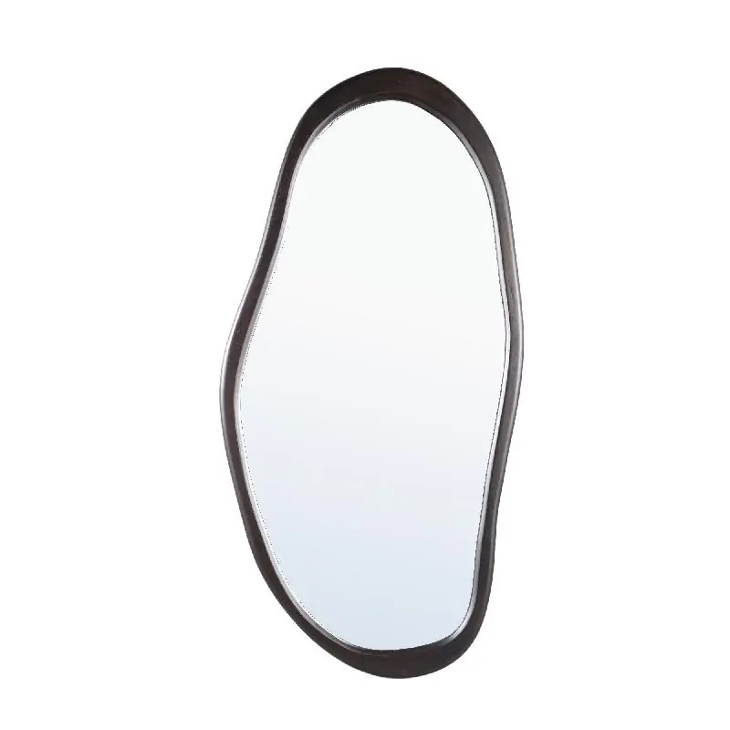 Markenware Spiegel – Organisches Design, Ovale Form, Massivholz Material, Braun – Barragh | PTMD