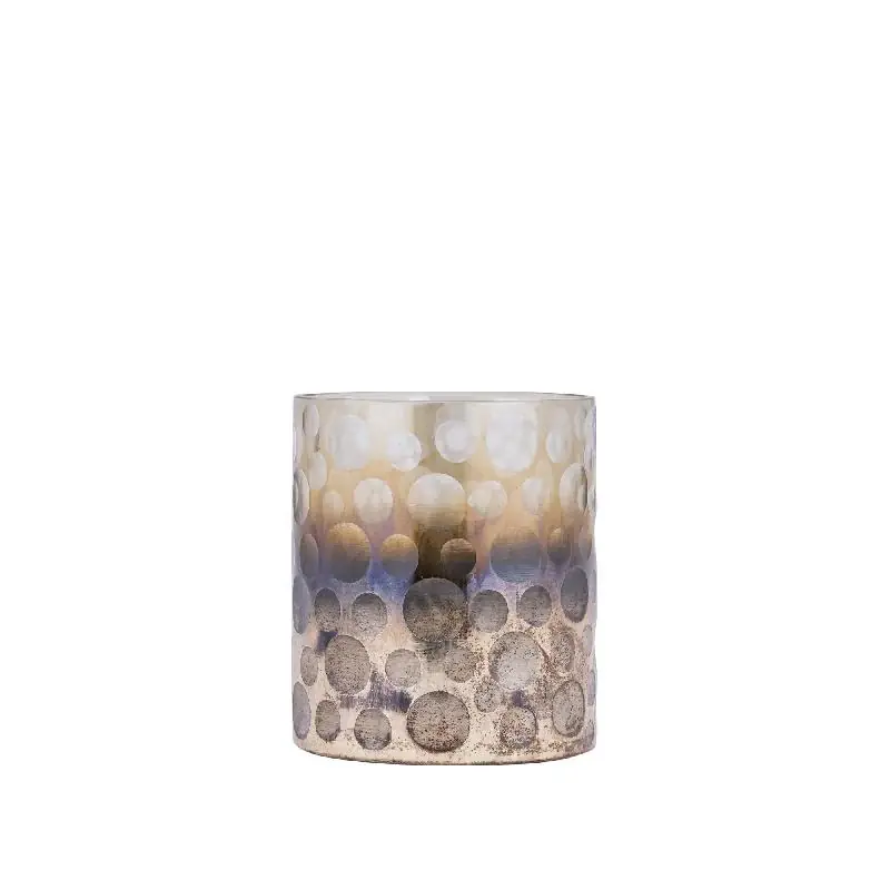 Begrenztes Angebot Windlicht – Ombre Glas, Punkt Muster, Braun Verlauf, S – Bridgid | PTMD