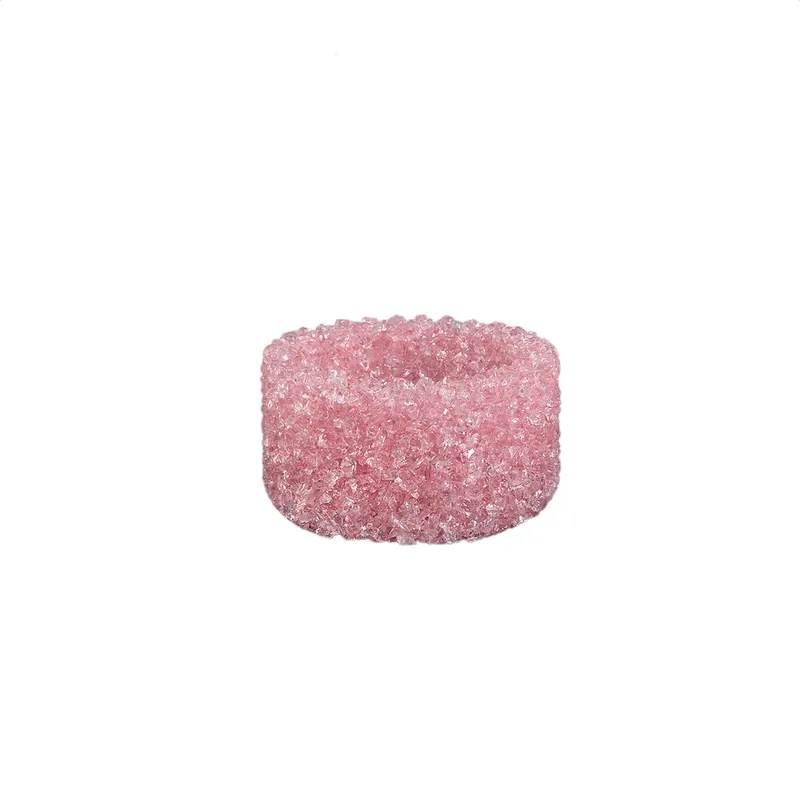 Heißes Angebot Teelichthalter – Glas Material, Hellrosa Ton, Kristall Design, S – Marsella | PTMD
