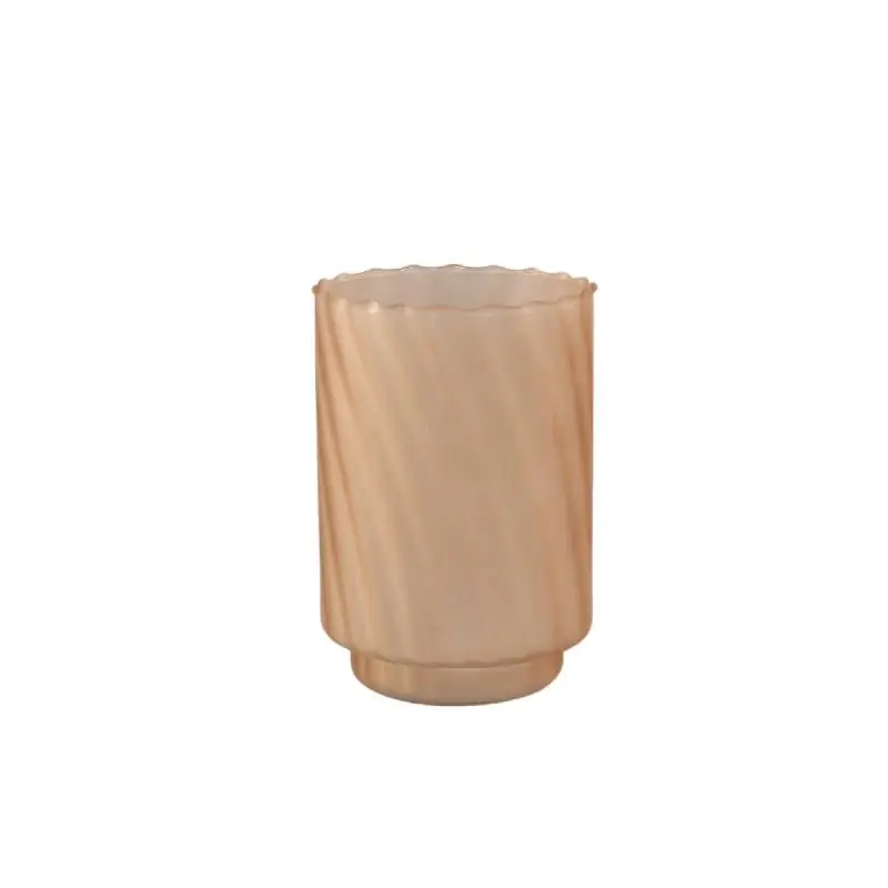 Bestseller Windlicht – Mattiertes Design, Runde Form, Glasmaterial, Hellbraun, L – Rameen | PTMD