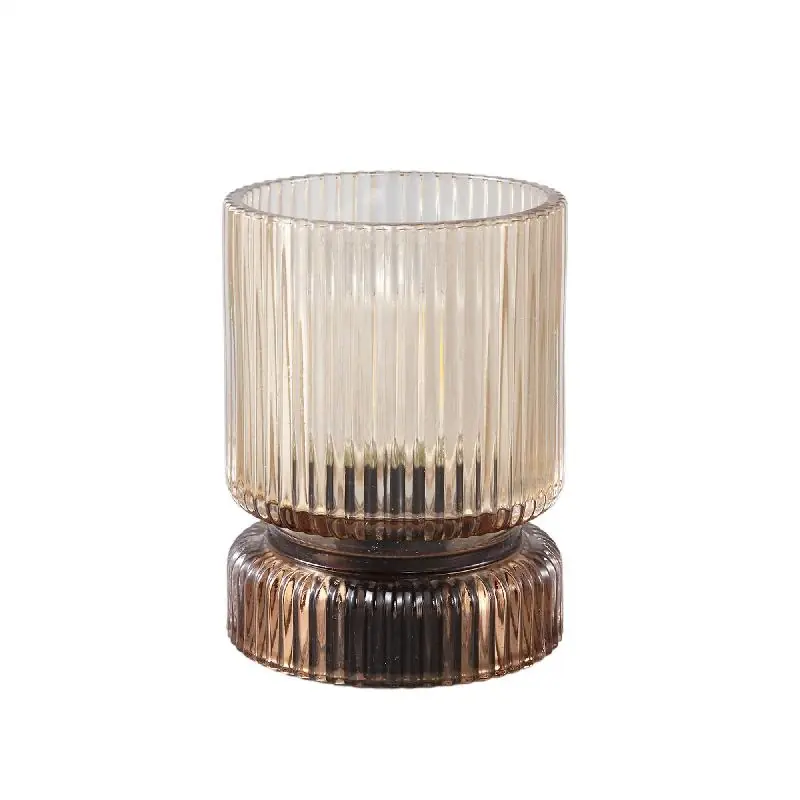 LED Leuchte – Gerippte Struktur, Rundes Glasdesign, Gelb – Comrad | PTMD Top-Seller