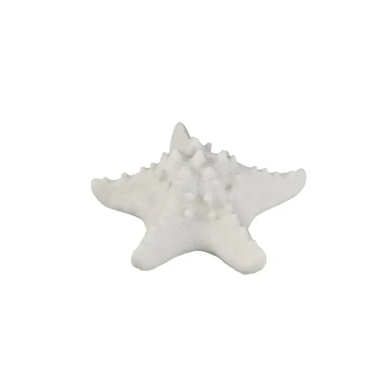 Geprüft LED-Leuchte – Seesternform Design, Polyresin Oberfläche, Weiße Farbgebung, S – Graeme | PTMD