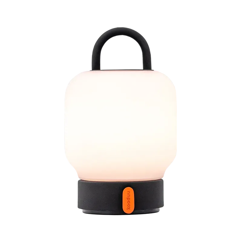 Mega-Angebot LED-Tischleuchte in Anthrazit mit dimmbarer, diffuser Beleuchtung, tragbarem Griff und wiederaufladbarem Akku – Loome | Kooduu