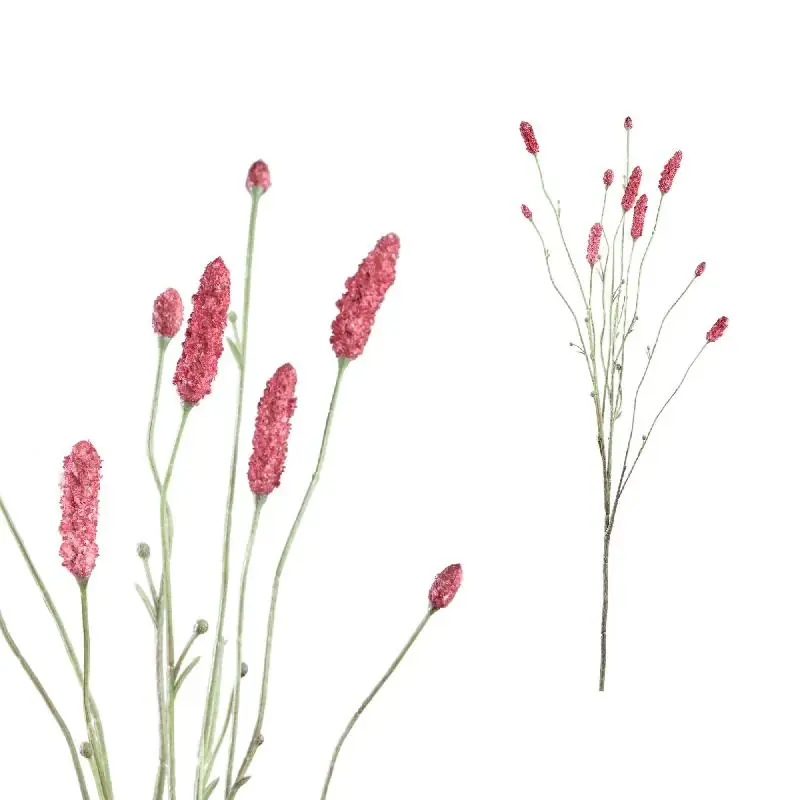 Neu Im Sortiment Kunstzweig – Rosa Wiesenknopfzweig aus Polyester | PTMD